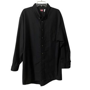 Men's Red Kap Black long Sleeve Button-Up Shirt mens size 3XL